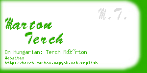 marton terch business card